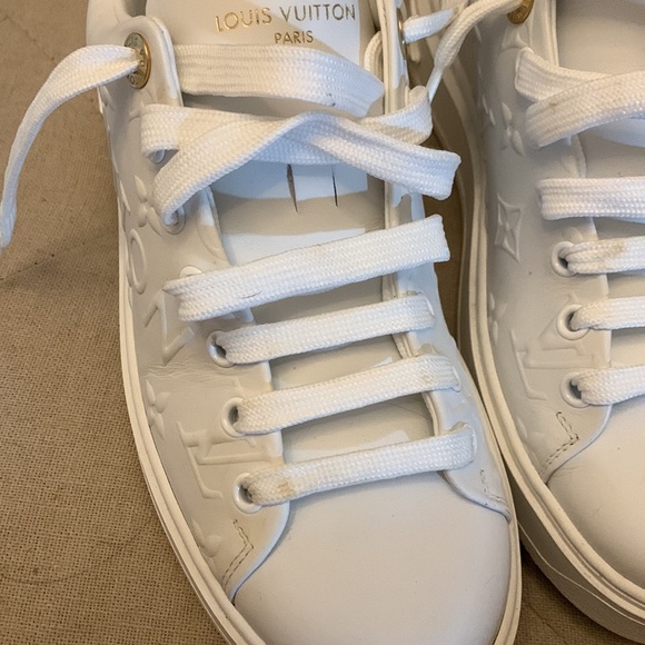 louis vuitton time out sneaker white 38 - Picture 5 of 7